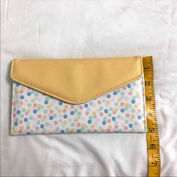 Colorful Pastel Polka Dot Clutch Wallet - Picture 10 of 11